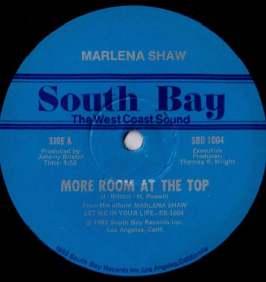 Marlena Shaw - More Room At The Top b/w At Last - South Bay 12"