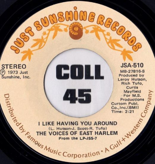 TheVoicesOfEastHarlem-ILikehavingYouAround-JustSunshine45LABELB