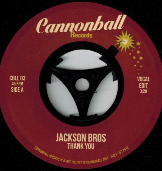 Jackson Bros - Thank You (Vocal Edit) b/w Instrumental