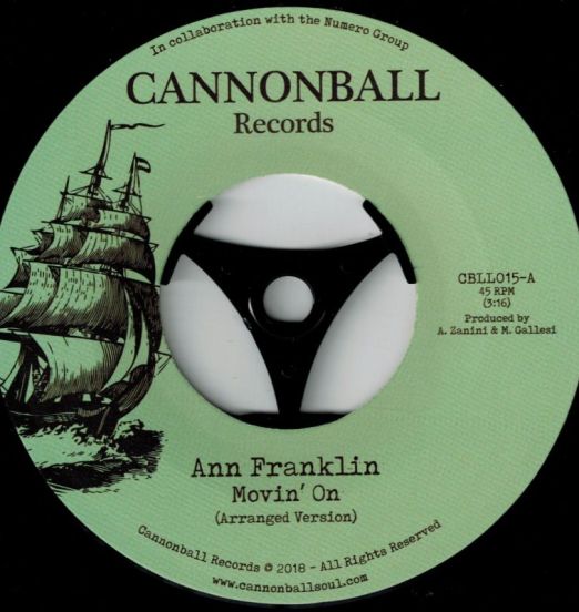 Ann Franklin - Movin' On (Arranged Version) b/w Demo Reel Version