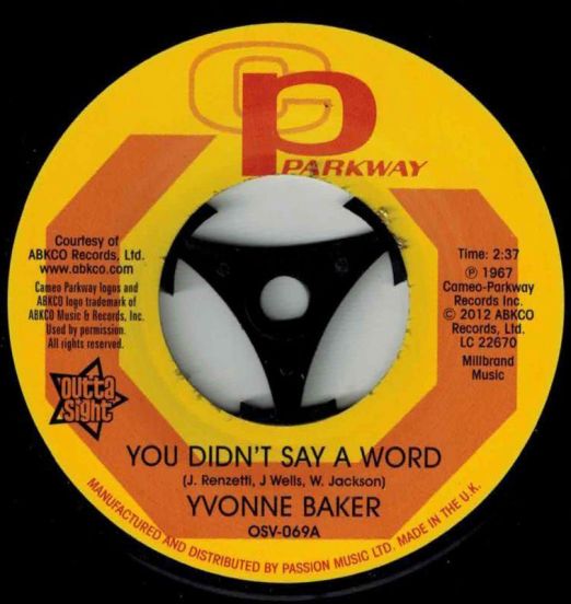 Yvonne Baker - You Didn’t Say A Word b/w Hattie Winston – Pictures Don’t Lie 7"