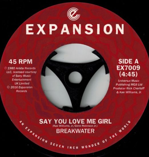 Breakwater - Say You Love Me b/w Time 7"