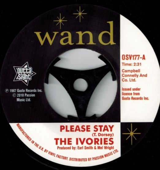 The Ivories - Please Stay b/w I`m In A Groove 7"