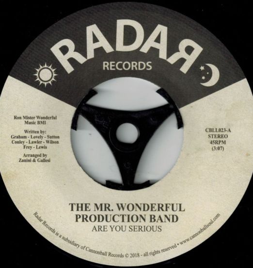 The Mr. Wonderful Production Band - Are You Serious b/w Just Another From The Past 7"