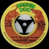 Chocolate Syrup – You’ve Got A Lot To Give b/w Just In The Nick Of Time – Brown Dog 7″