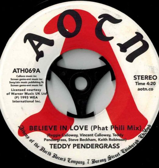 Teddy Pendergrass - I Believe In Love (Phat Phili Mix) b/w Believe In Love - Athens Of The North 7"