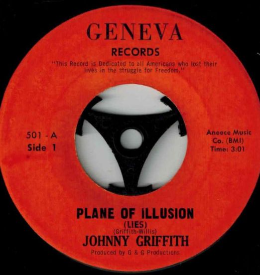 Johnny Griffith - Plane Of Illusion b/w Satisfaction - Geneva 7"