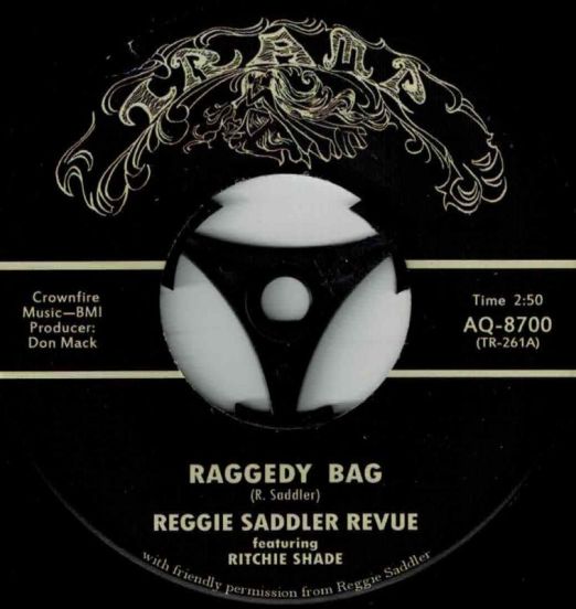 Reggie Saddler Revue - Raggedy Bag b/w Love Is Just Like A Baseball Game - Tramp 7"