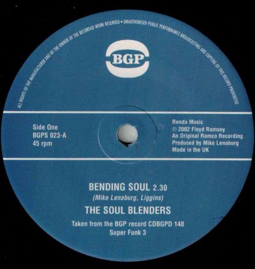 Soul Blenders - Bending Soul b/w  Funky Nightclub - BGP 7"