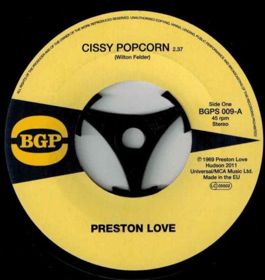 Preston Love - Cissy Popcorn b/w  Brenda George - I Can't Stand It - BGP 7"