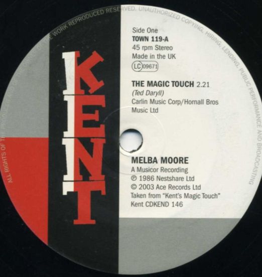 Melba Moore - The Magic Touch b/w Dean Parrish - Bricks, Broken Bottles And Sticks - Kent UK 7"