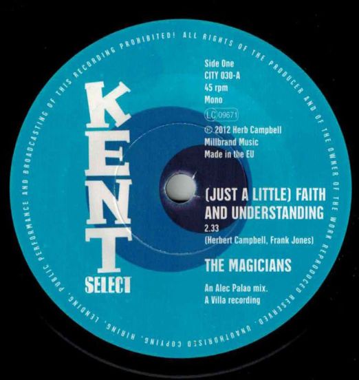 The Magicians - (Just A Little) Faith And Understanding b/w Marva Holiday - Rising Higher - Kent Select 7"