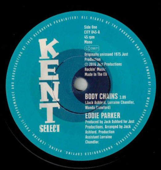 Eddie Parker - Body Chains b/w The Pace-Setters - Push On Jesse Jackson - Kent Select UK 7"