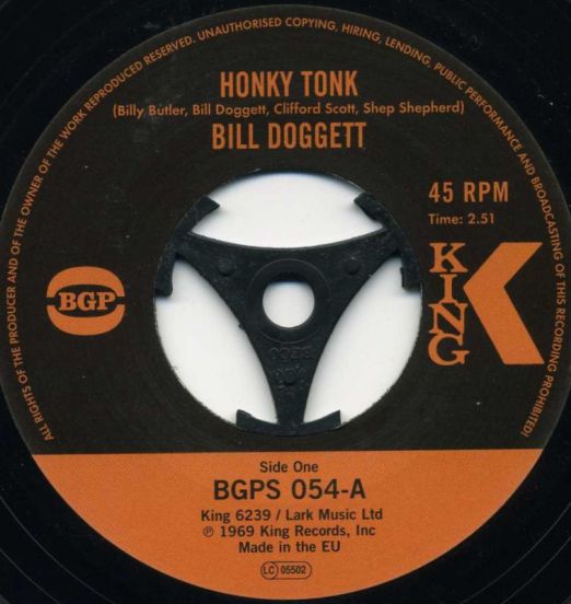 Bill Doggett - Honky Tonk b/w Honky Tonk Popcorn - BGP 7"