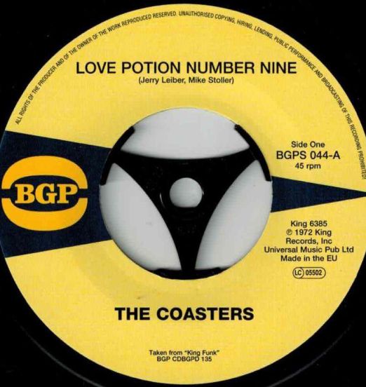 The Coasters - Love Potion Number Nine b/w Cool Jerk - BGP 7"