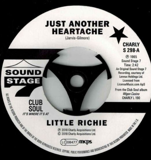 Little Richie - Just Another Heartache b/w One Bo-Dillon Years - Club Soul 7"