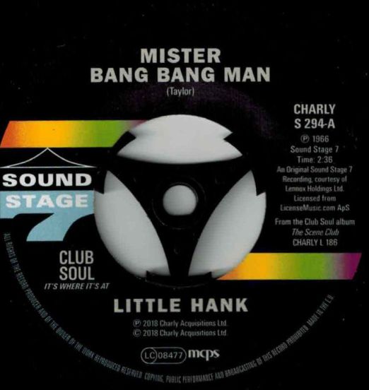 Little Hank - Mister Bang Bang Man b/w Try To Understand - Club Soul 7"