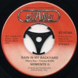 Moments – Rain In My Backyard b/w Disco Man – Stang 7″