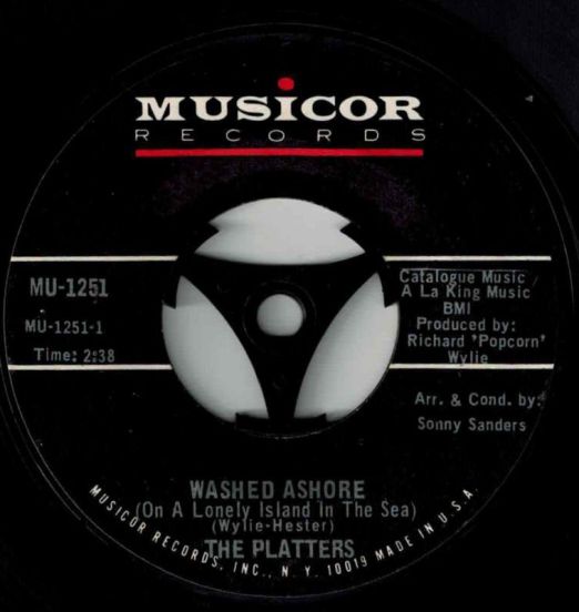 The Platters - Washed Ashore b/w What Name Shall I Give You My Love - Musicor 7"