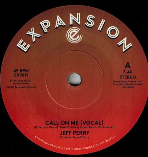Jeff Perry - Call On Me b/w Call On Me (Instrumental) - Expansion 7"
