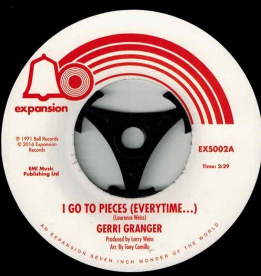 Gerri Granger - I Go To Pieces (Everytime...) b/w I Can’t Take It Like A Man - Expansion 7"