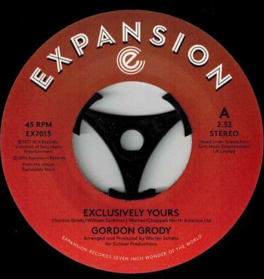 Gordon Grody - Exclusively Yours b/w I After Loving You - Expansion 7"