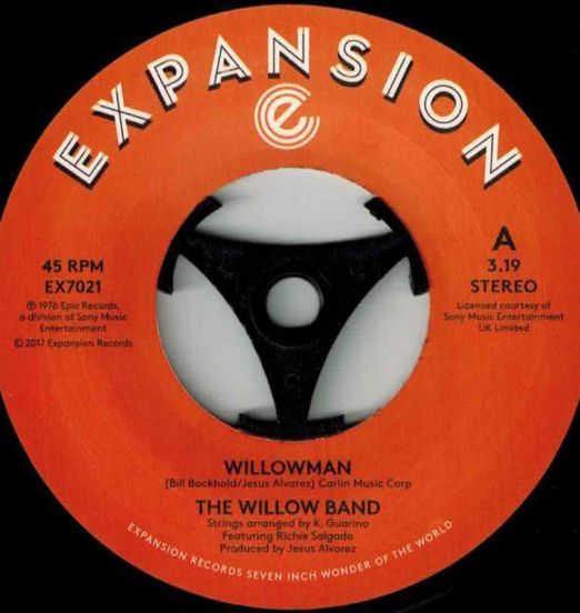 The Willow Band - Willowman b/w Funky Guitar Man - Expansion 7"