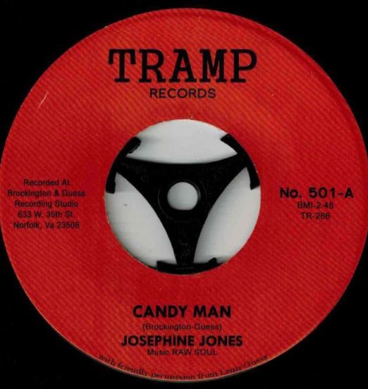 Josephine Jones - Candy Man b/w Raw Soul - Just Walk Funky - Tramp 7"