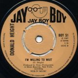 Donald Height – 365 Days b/w I’m Willing To Wait – Jay Boy 7″