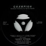 Sandy Wynns – Love Belongs To Everyone b/w Yes I Really Love You – Champion 7″