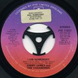 Jimmy James & The Vagabonds – Chains Of Love b/w I Am Somebody – Pye 7″