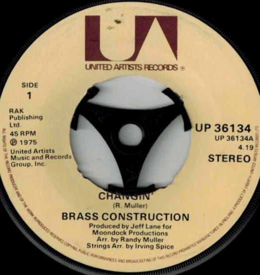 Brass Construction - Changin' b/w Dance - UA 7"