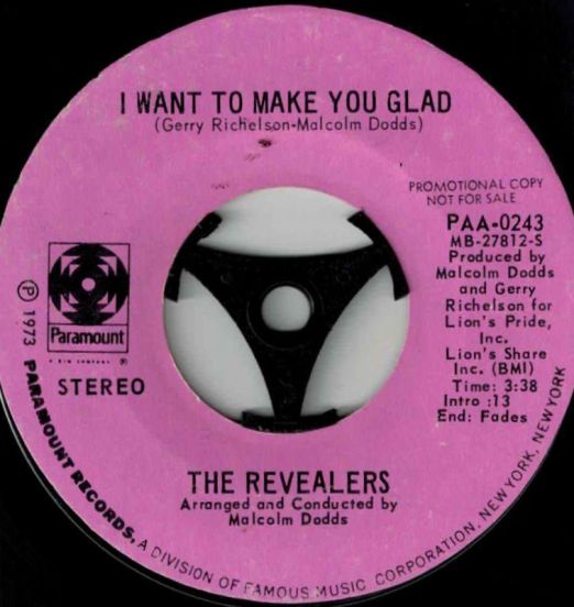 The Revealers - They Had a Party At Watergate b/w I Want To Make You Glad - Paramount 7"