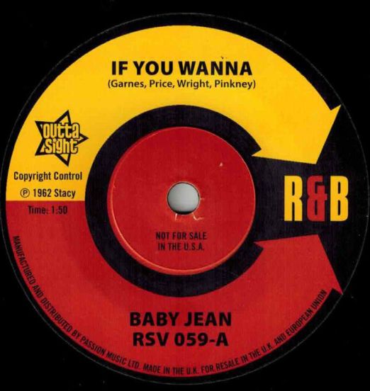 Baby Jean - If You Wanna b/w Mitty Collier - Don’t Let Her Take My Baby - Outta Sight 7"