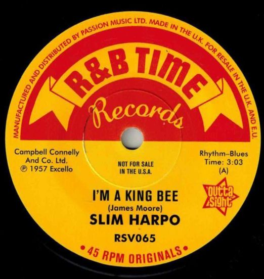 Slim Harpo - I`m A King Bee b/w I Got Love If You Want It - Outta Sight 7"