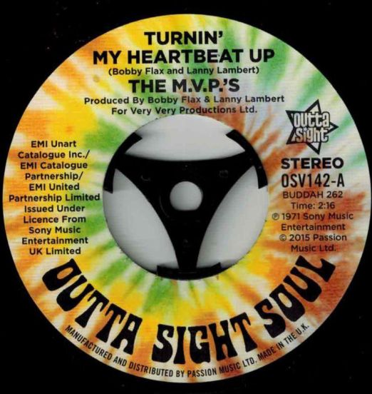 The M.V.P.'s - Turnin' My Heartbeat Up (Stereo) b/w (Mono Version) - Outta Sight 7"