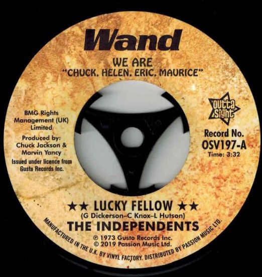 The Independents - Lucky Fellow b/w I Love You, Yes I Do (Tom Moulton mix) - Outta Sight 7"