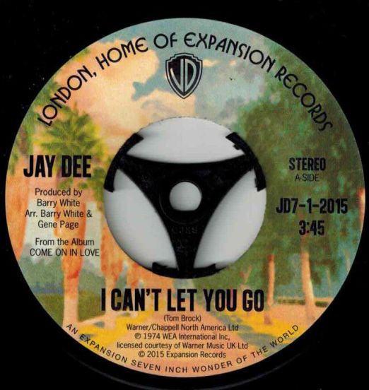 Jay Dee - I Can't Let You Go b/w Come On In Love - Expansion 7"