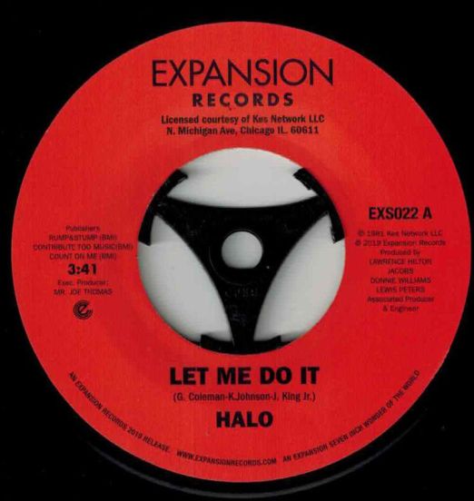 Halo - Let Me Do It b/w Life (Re-Edit) - Expansion 7"