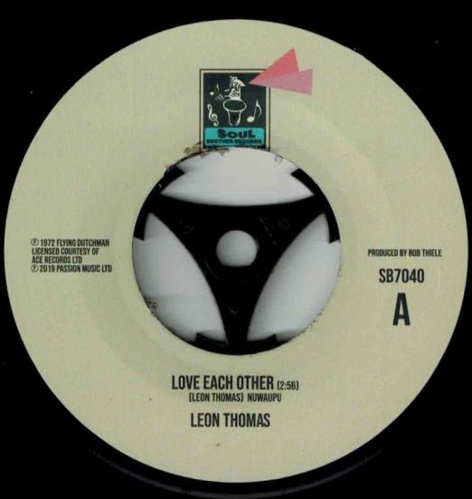 Leon Thomas - Love Each Other b/w L.O.V.E - Soul Brother 7"