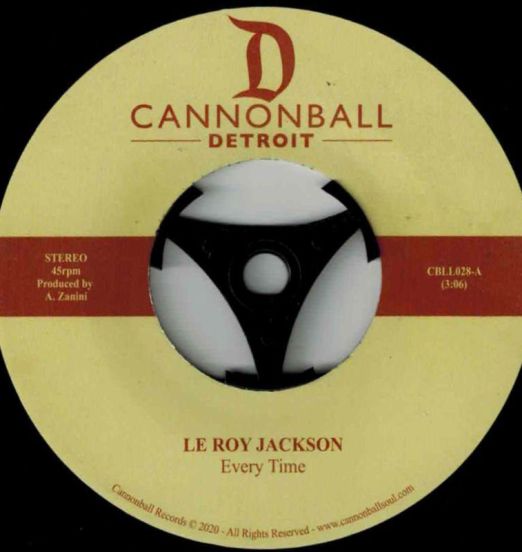 Le Roy Jackson - Every Time - Cannonball 7"