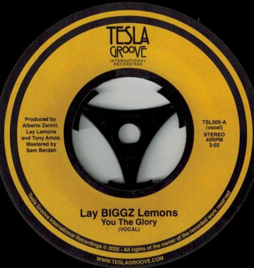 Lay Biggz Lemon - You The Glory (Vocal) b/w Instrumental - Tesla Groove 7"