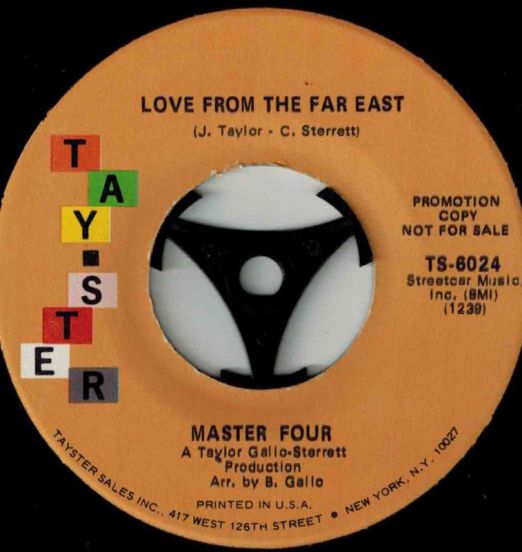 Master Four - Love From The Far East b/w It's Not The End - Tay-Ster Promo 7"