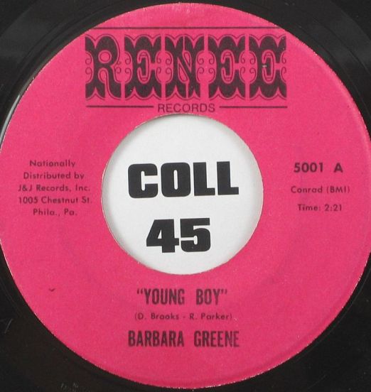Barbara Greene - Young Boy b/w I Should Have Treated You Right - Renee	7"