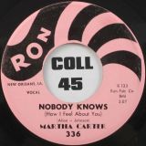 Martha Carter – Nobody Knows b/w I’m Through Crying – Ron 7″