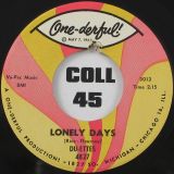 Du-Ettes – Please Forgive Me b/w Lonely Days – One-Derful 7″