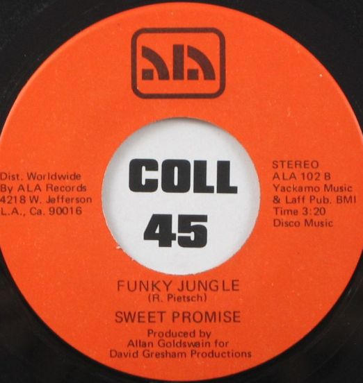 Sweet Promise - Funky Jungle b/w I'm A Music Man - The Record Company 7"