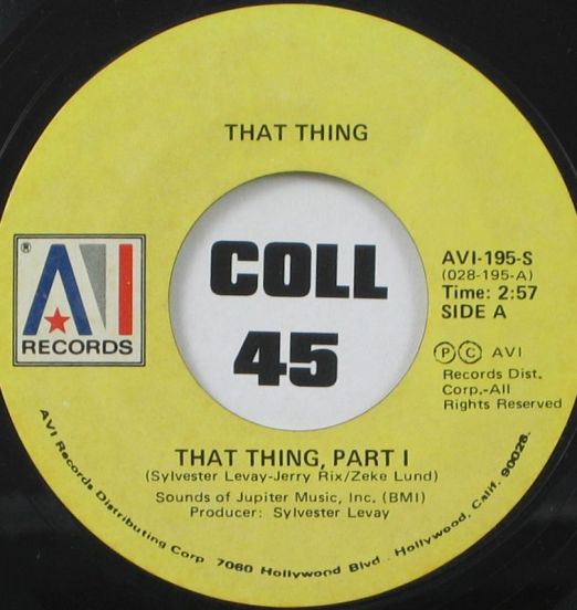 That Thing - That Thing Part I b/w Part II - Avi 7"