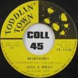Guys & Dolls – Heartaches b/w Your Misusing Me – Toddlin’ Town 7″