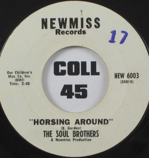 The Soul Brothers - Horsing Around b/w Just Like Heaven - New Miss 7"